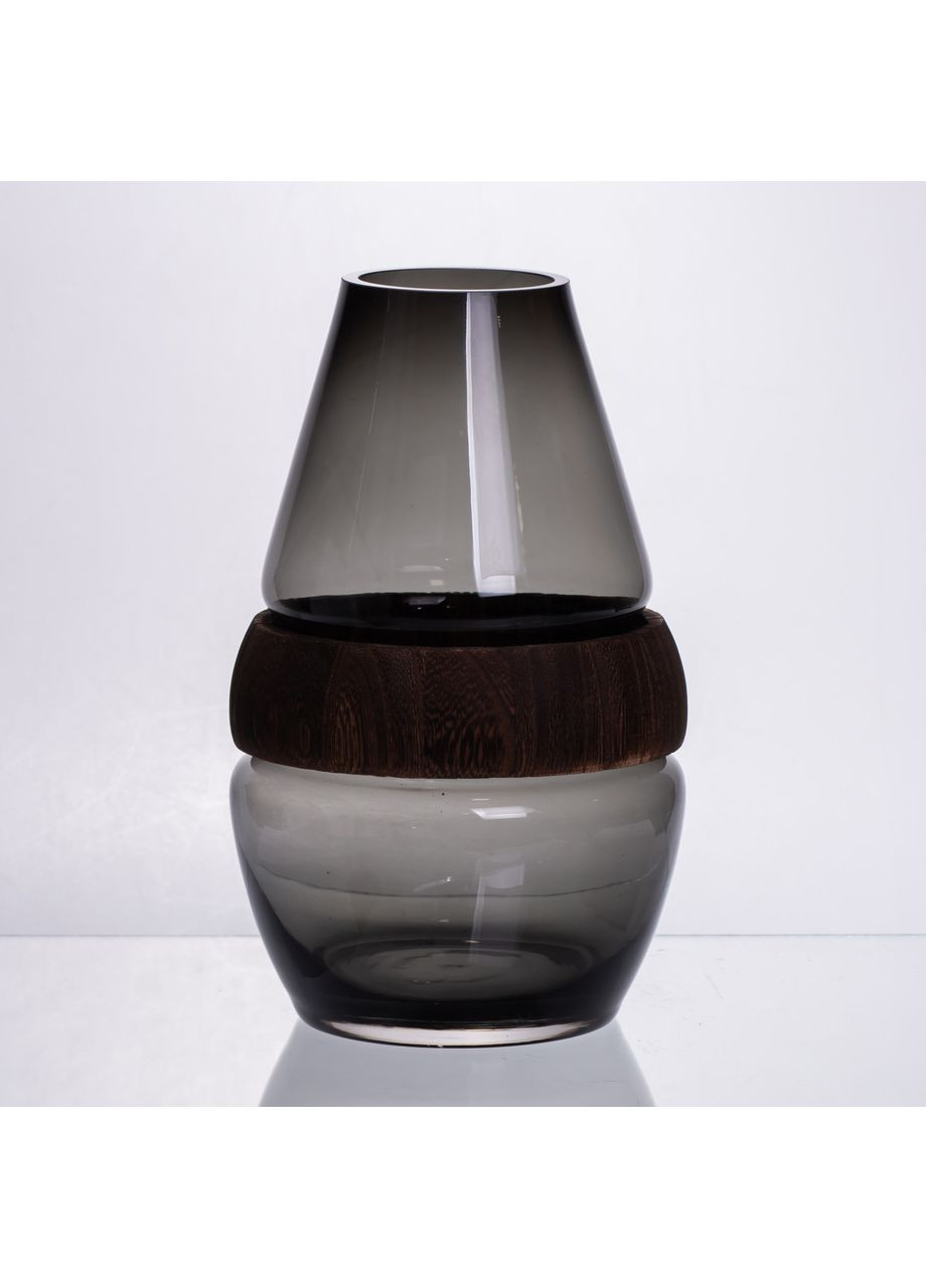 Скляна ваза з деревом кругла прозора HP-32-6 Yiwu (371161038)