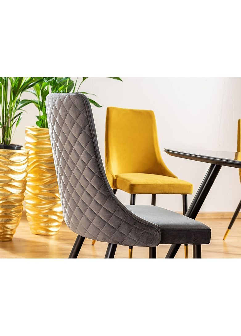 Крісло Piano Velvet Сірий / Чорний PIANOVCSZ Signal (372178683)