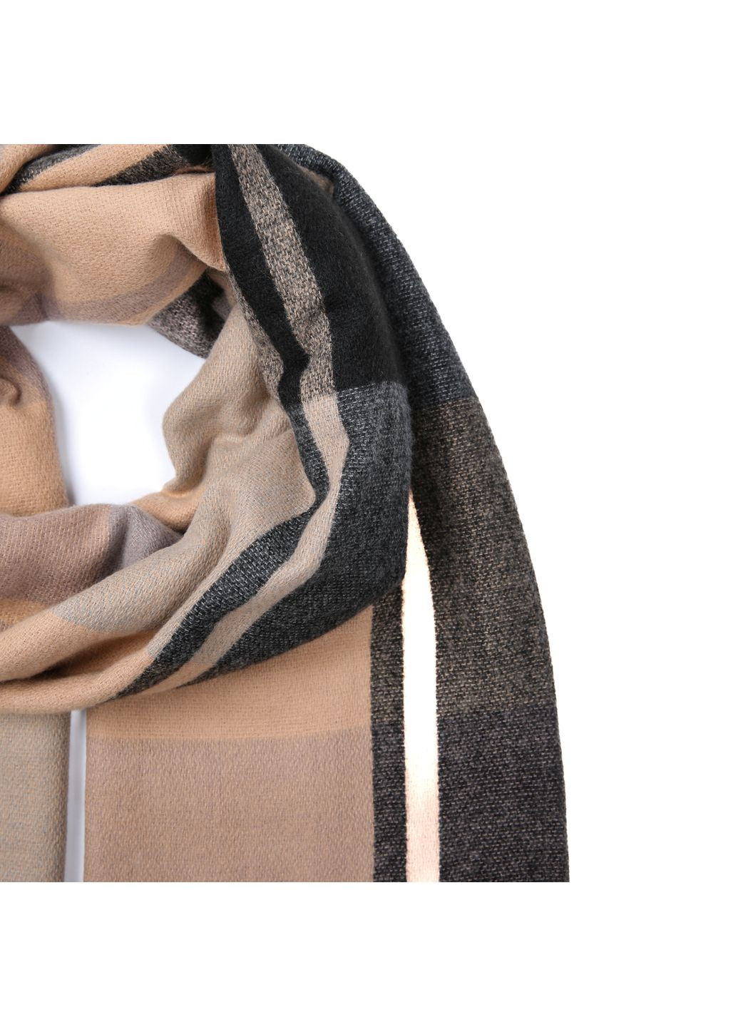 Палантин женский клетка шерсть JACKSON-2 LuckyLOOK 928-480 (368390009)