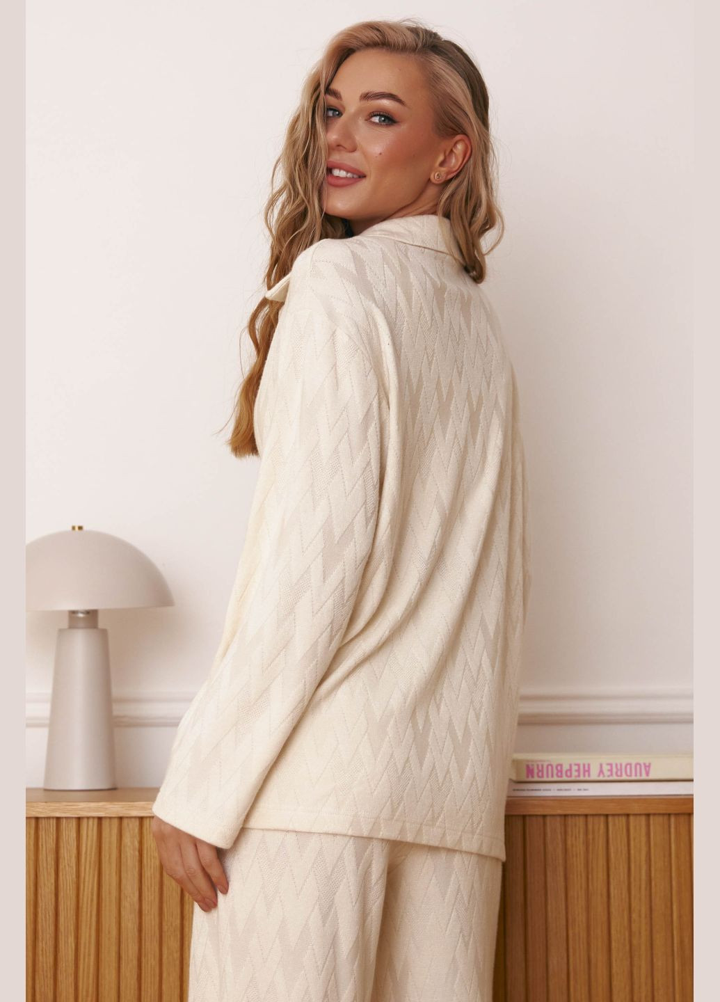 Белая домашний рубашка однотонная ST-Seventeen