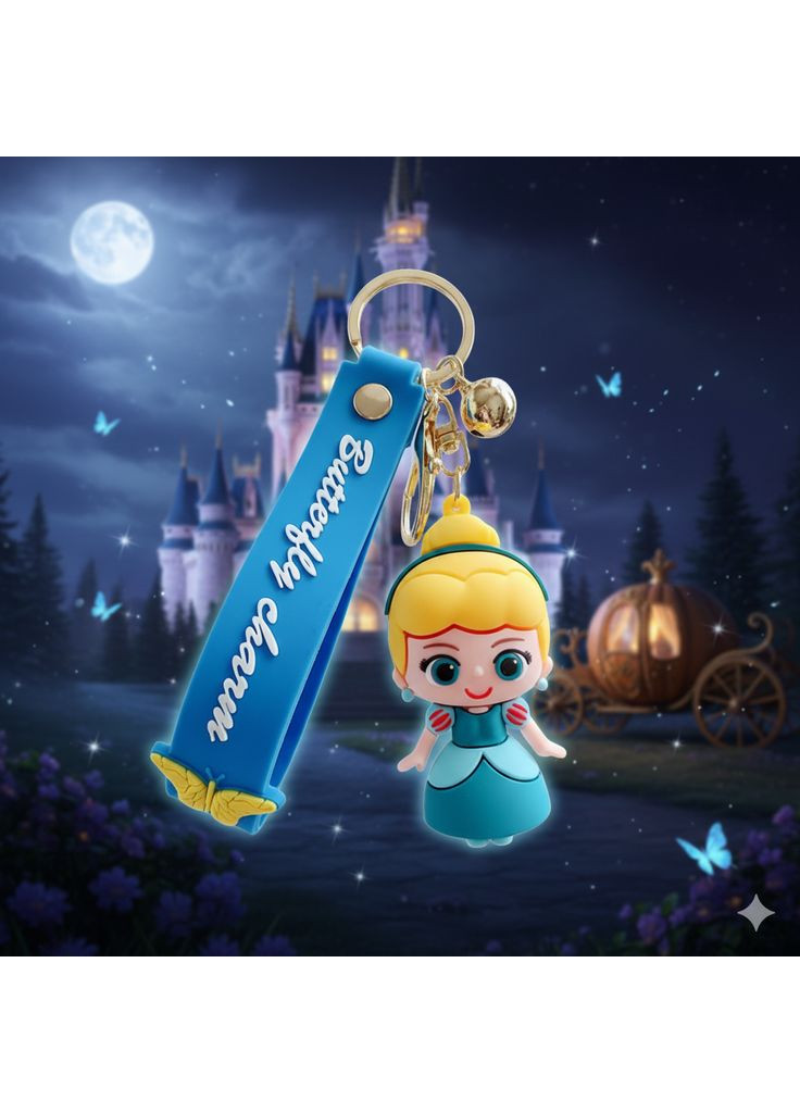 Холодное сердце брелок Disney Alice Frozen Алиса силиконовый брелок держатель для ключей 6,5см Shantou (296627795)