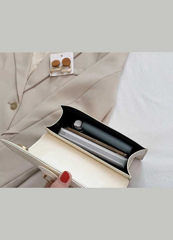 Женская мини сумочка клатч на цепочке с магнитным замком экокожа коричневая (sku_1051) No Brand (330576580)