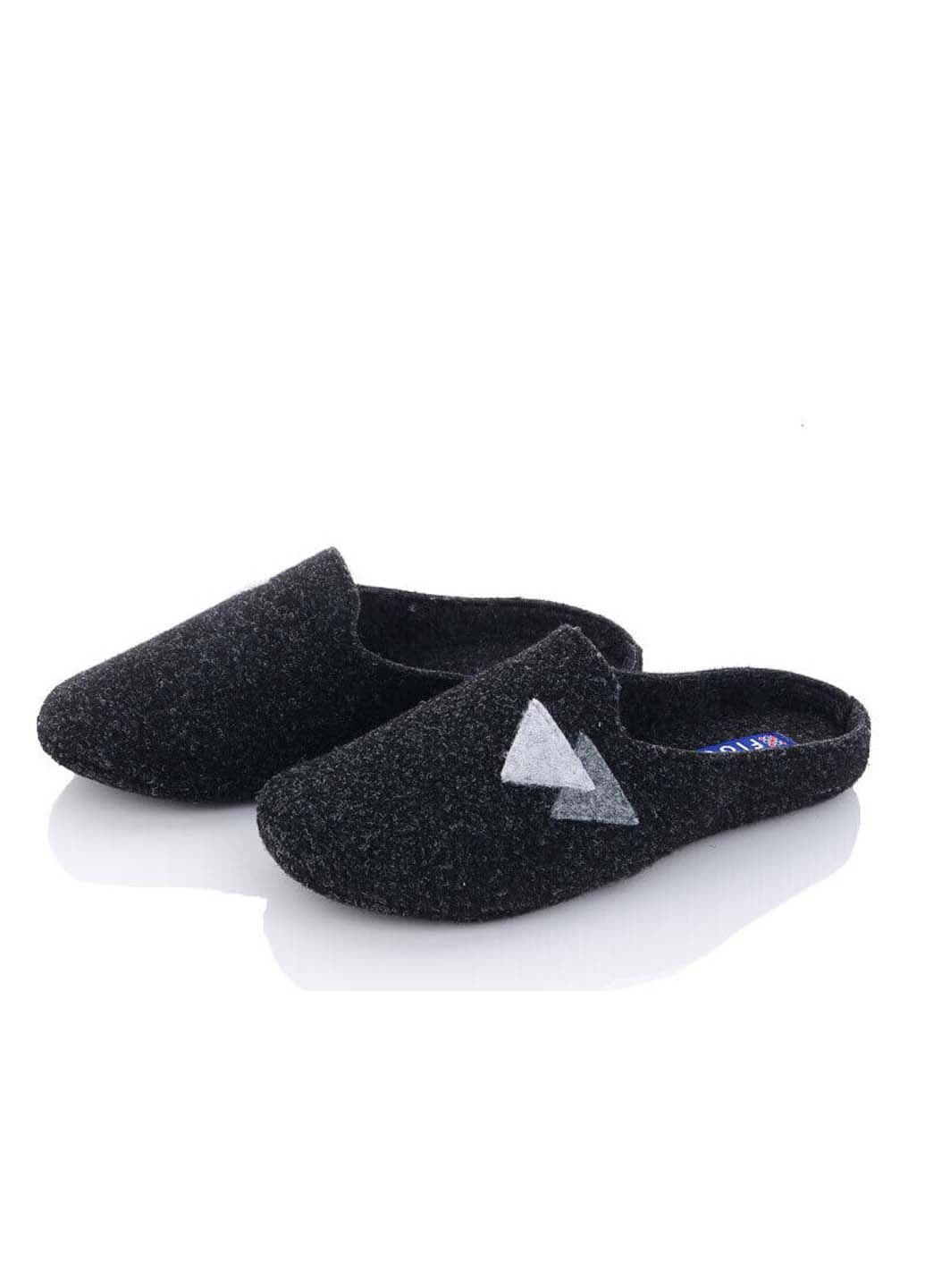 Темно-серые комнатные тапочки мужские ден FLOCC