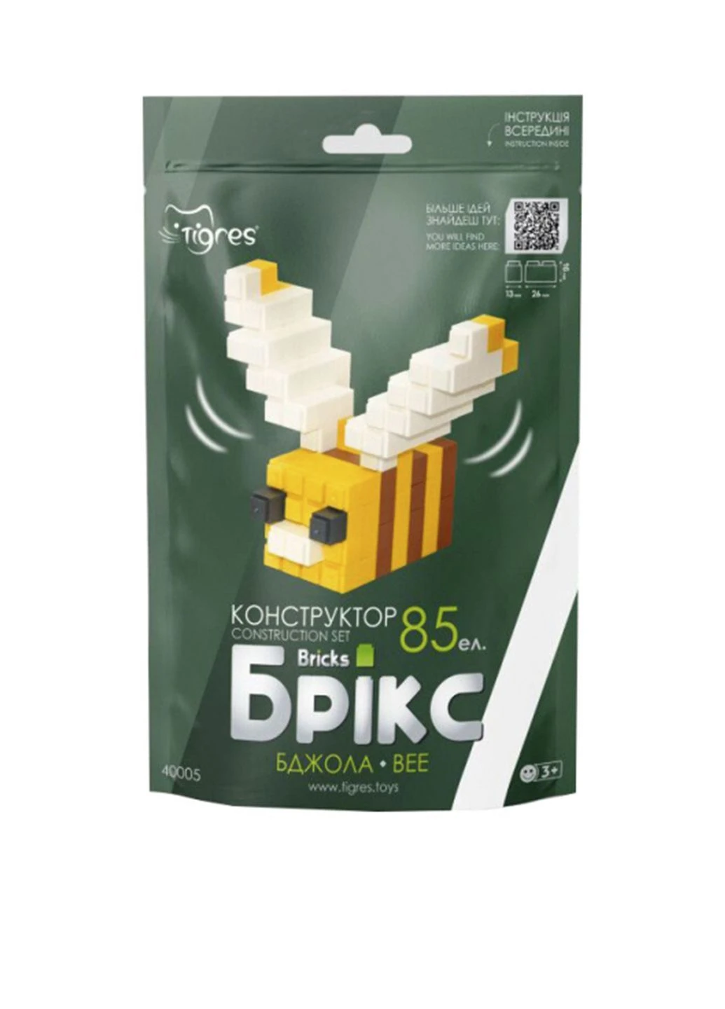Конструктор "Брікс" бджола колір різнокольоровий TSB-00281948 Tigres (390464346)