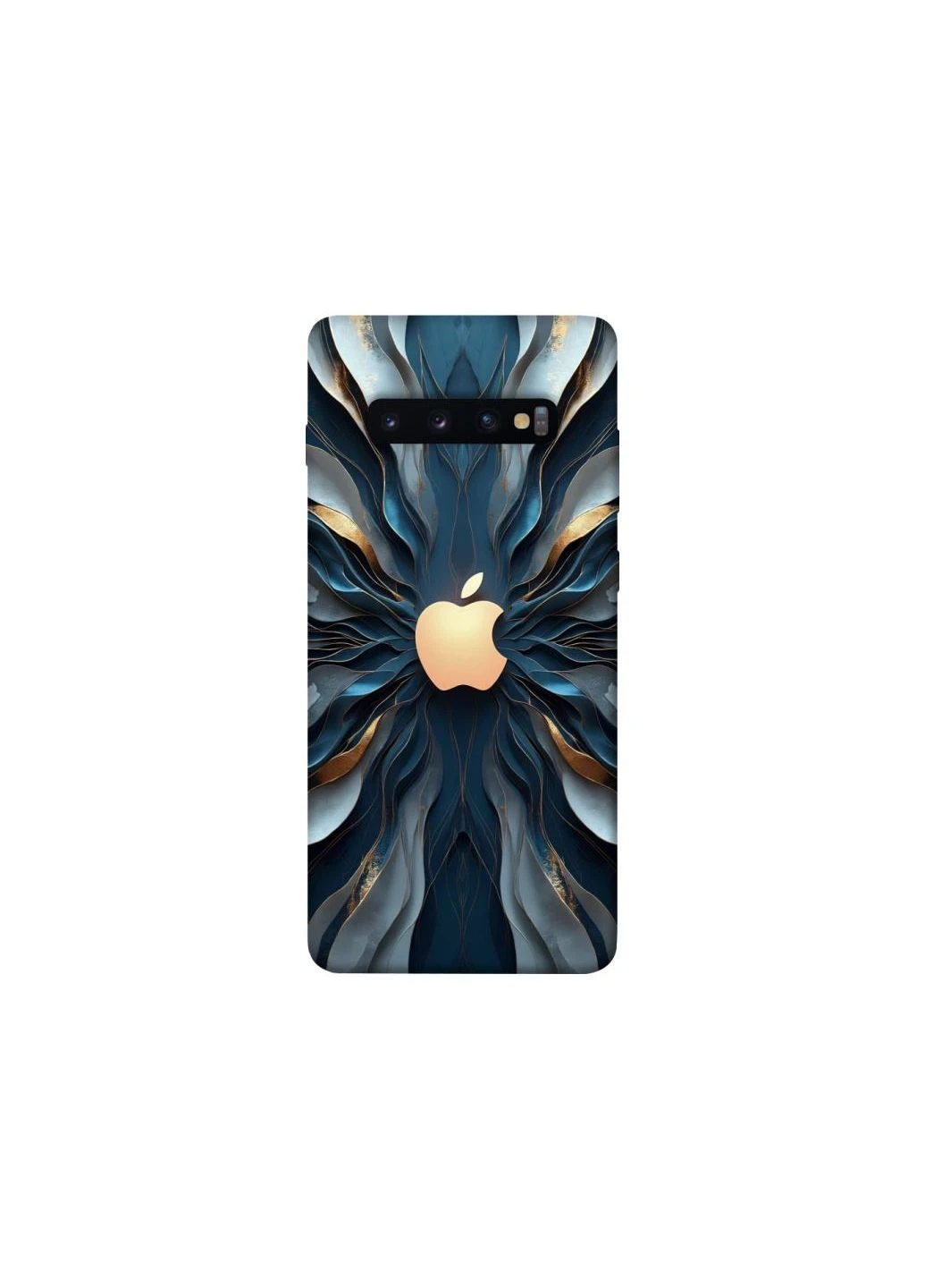 Чехол на Samsung Galaxy S10+ Apple logo ver.3 Frontalka (357299624)