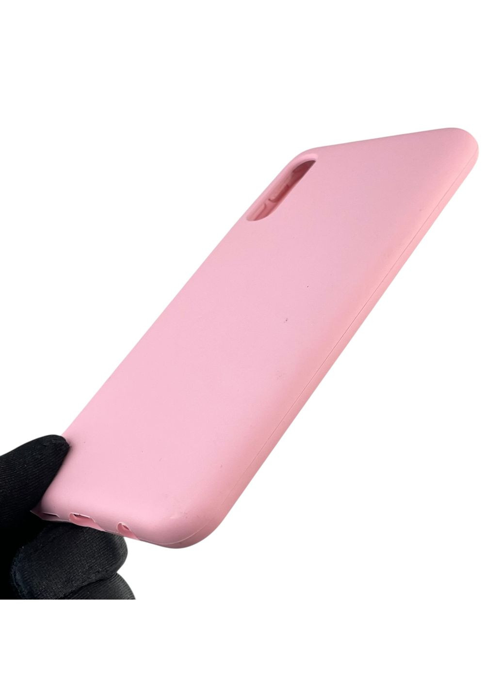 Чехол для Galaxy A30s (SM-A307F) силиконовый с микрофиброй нескользящий на самсунг а30с розовый Samsung (366390127)