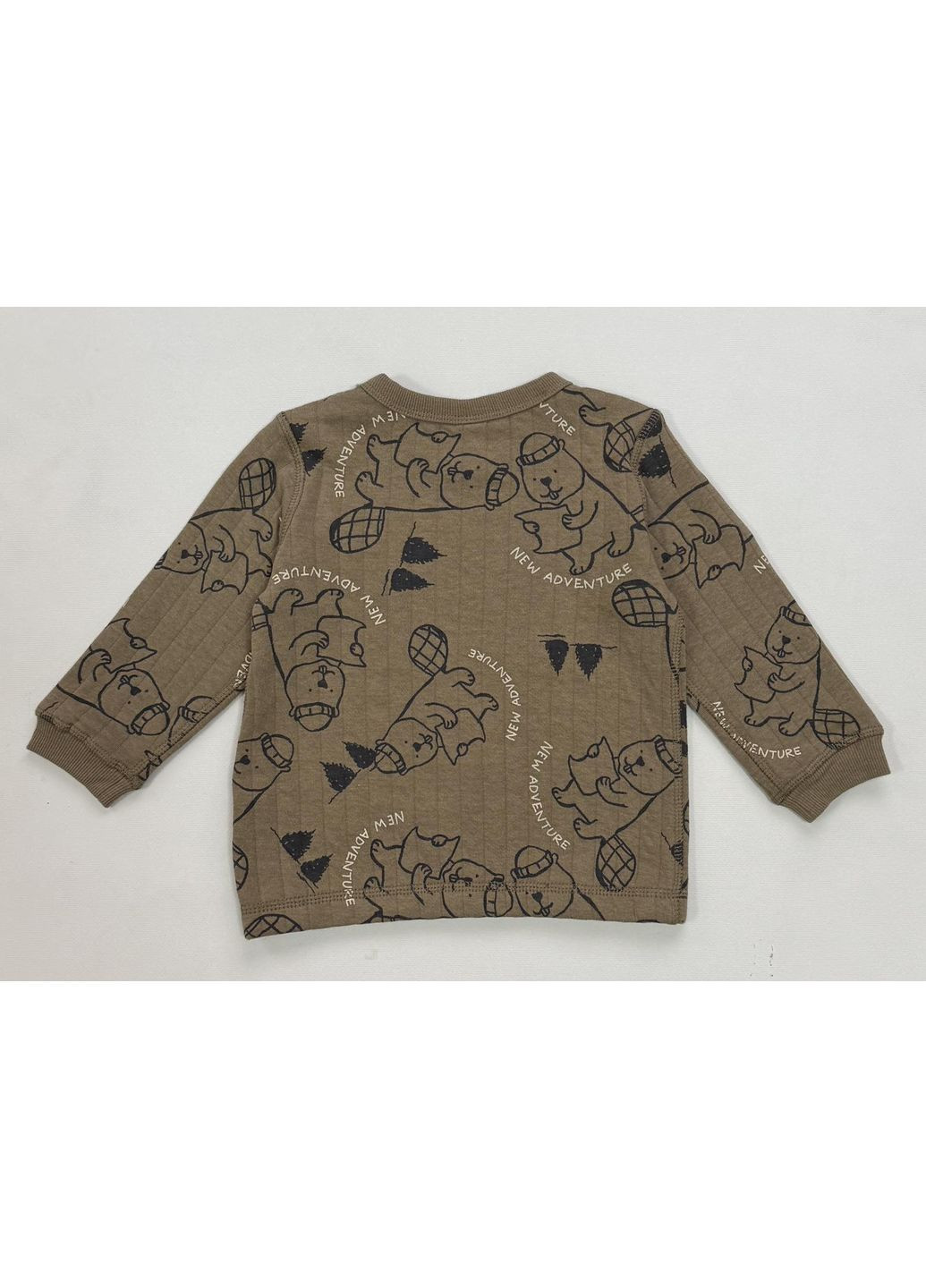 H&M свитшот рисунок хаки повседневный хлопок