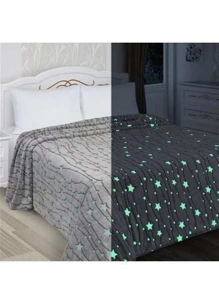 Серый Детский плед-покрывало Magic Blanket, светящийся в темноте 150*200 Digital (395184868)
