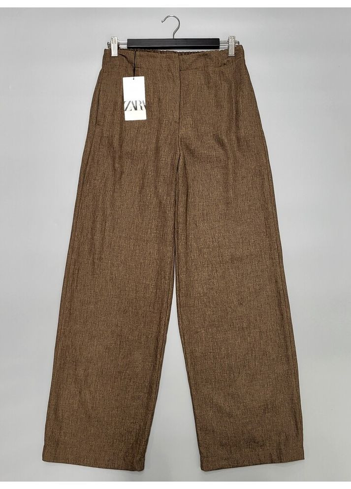 Брюки из смеси льна 4043/271/753 Zara (370205125)