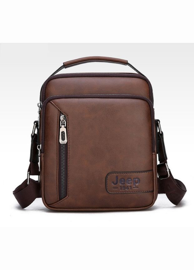 Якісна чоловіча сумка планшетка 1941 повсякденна, стильна міська сумка Джип барсетка Чорний PTR Jeep (336964275)