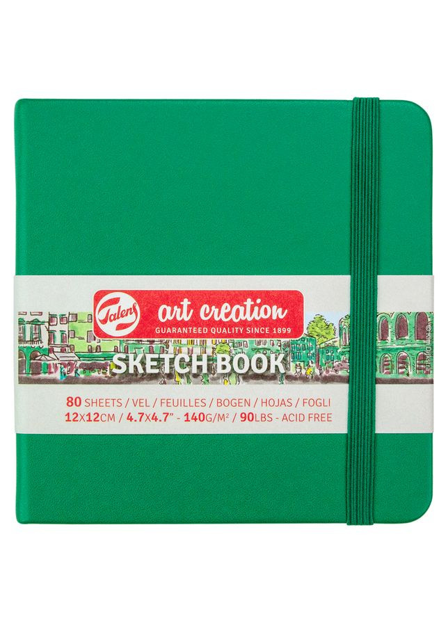 Блокнот для графіки Talens Art Creation 12х12 см 140г/м2 80л Forest Green Royal Talens (362585729)