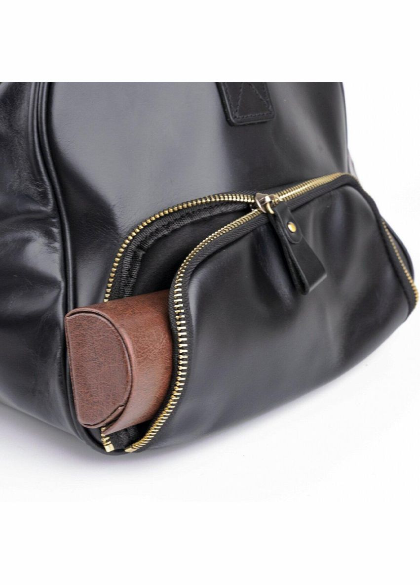 Сумка дорожня чоловіча шкіряна 14894 Чорна Vintage (297129809)