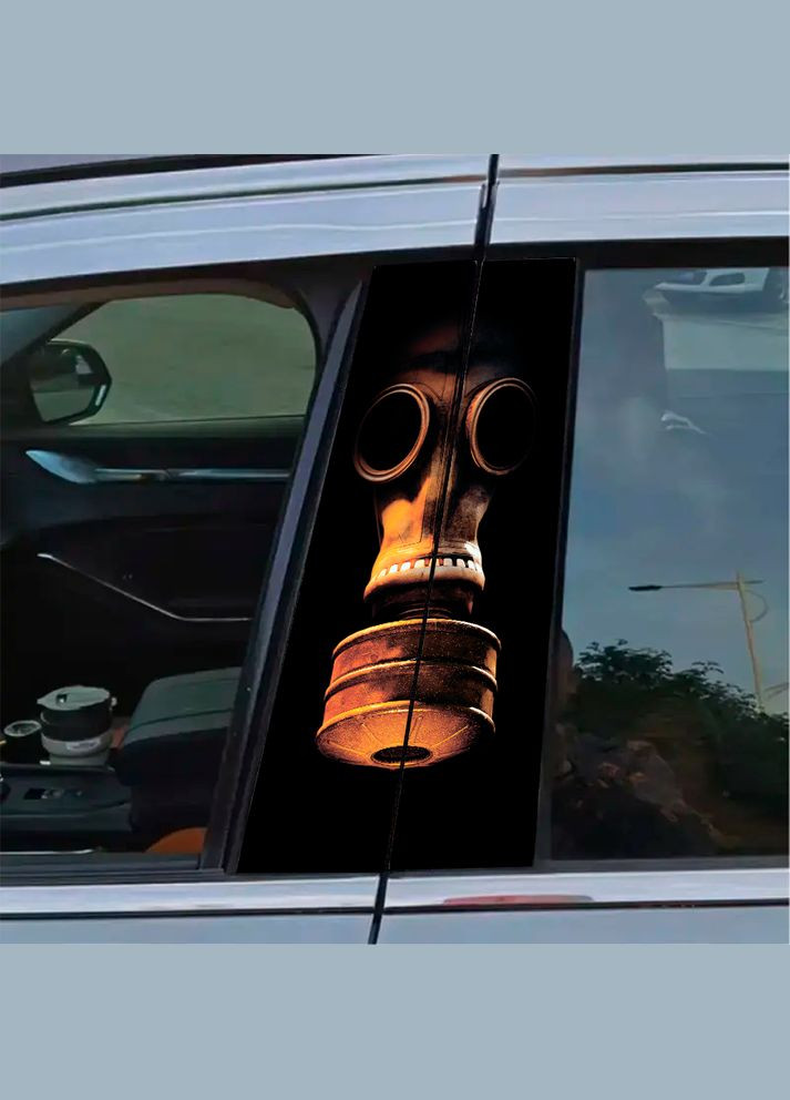 Наклейка виниловая цветная самоклеющаяся декоративная на стойку автомобиля "Сталкер. STALKER" из Оракала Кавун наліпка (316142163)