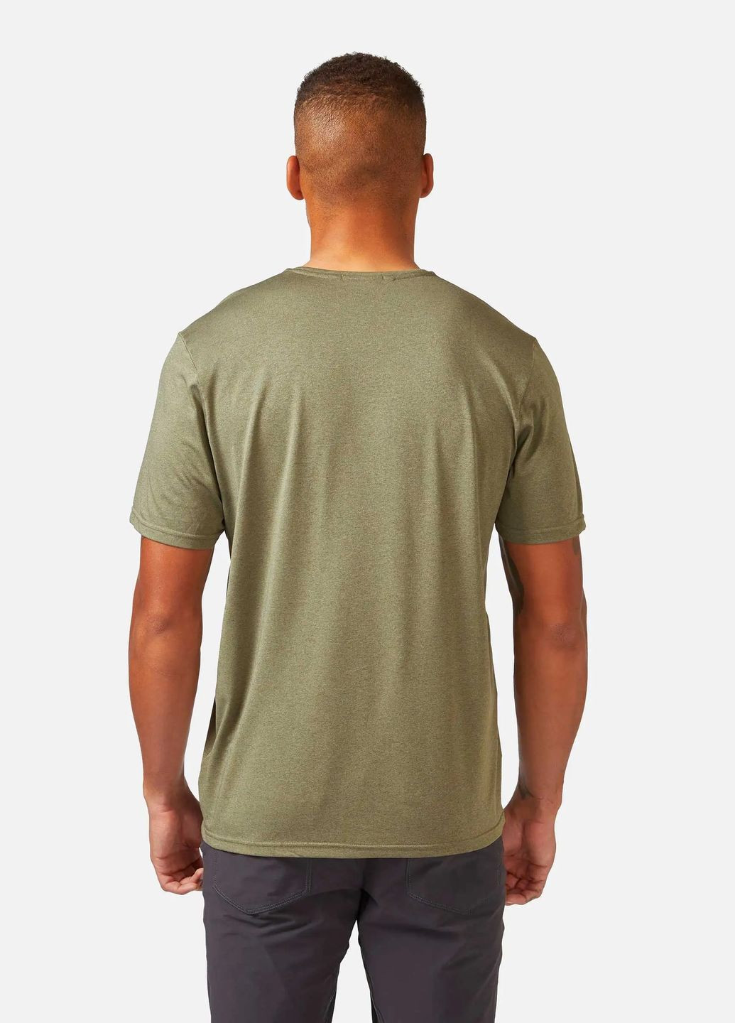 Хаки (оливковая) футболка mantle mountain tee светлый Rab