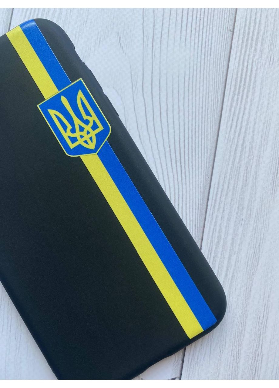 Матовий чорний чохол на Xiaomi Redmi 13C / Poco C65 Стрічка Україна (принт 253) Creative (355394738)