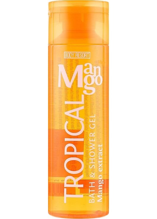 Гель-Пина для душа и ванны Body Resort Tropical Bath&Shower Gel Mango Extract 250ml (120145-24491) Mades Cosmetics (368648542)