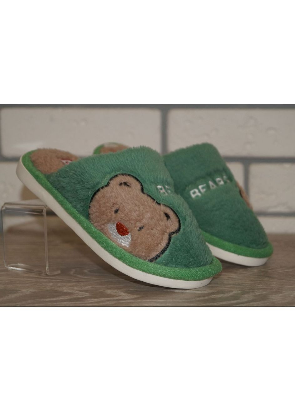 Кімнатні капці для хлопчика зелені Scarrhett (283620105)