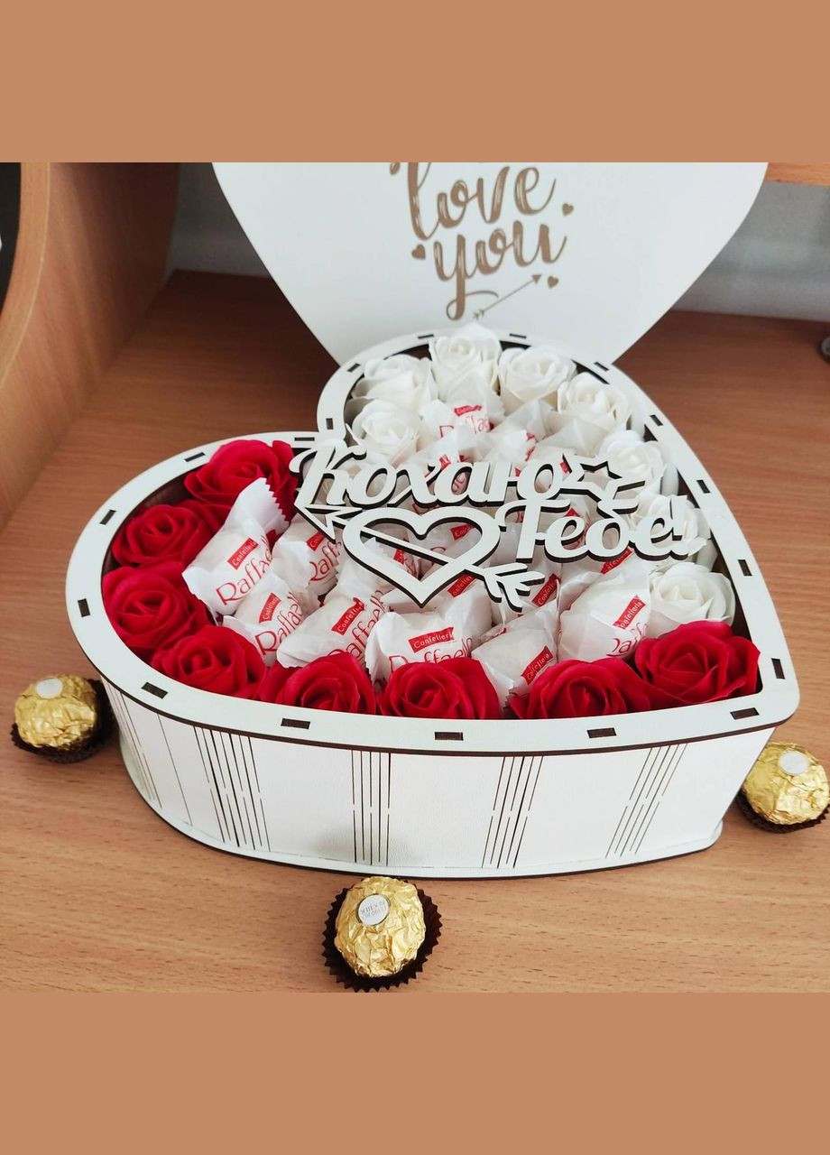 Подарочный бокс в форме сердца с конфетами Raffaello (ar101) No Brand (315888803)