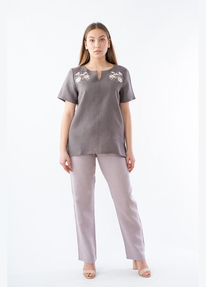 Коричневая блузка cornett ВОЛ