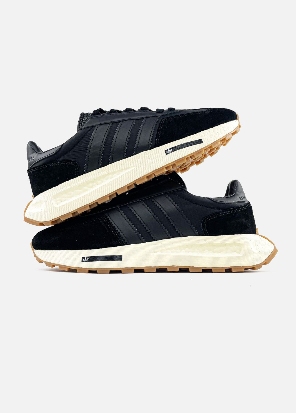 Черные всесезонные кроссовки мужские и женские adidas retropy e5 black | адидас ретропы е5 черные No Brand
