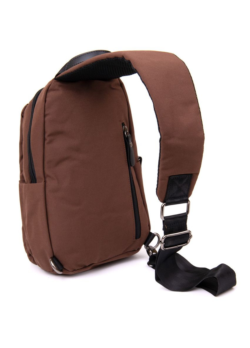 Сумка слинг мужская через плечо нейлоновая коричневая 20634 Vintage (362418093)