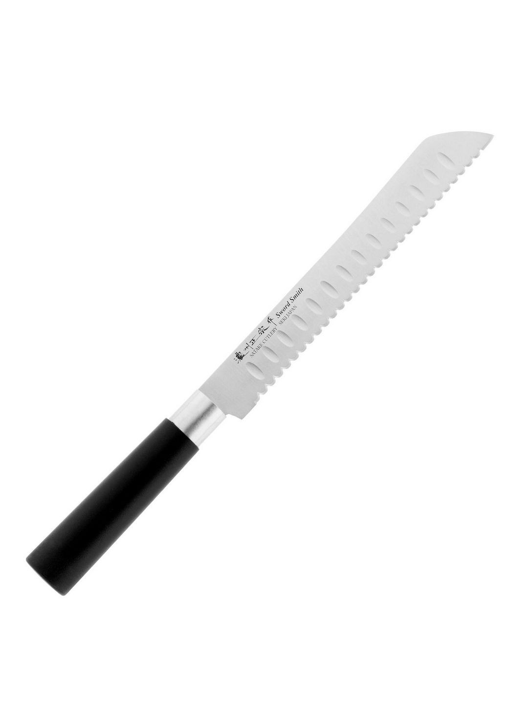 Кухонний ніж для хліба Saku 20 см Satake чорний,