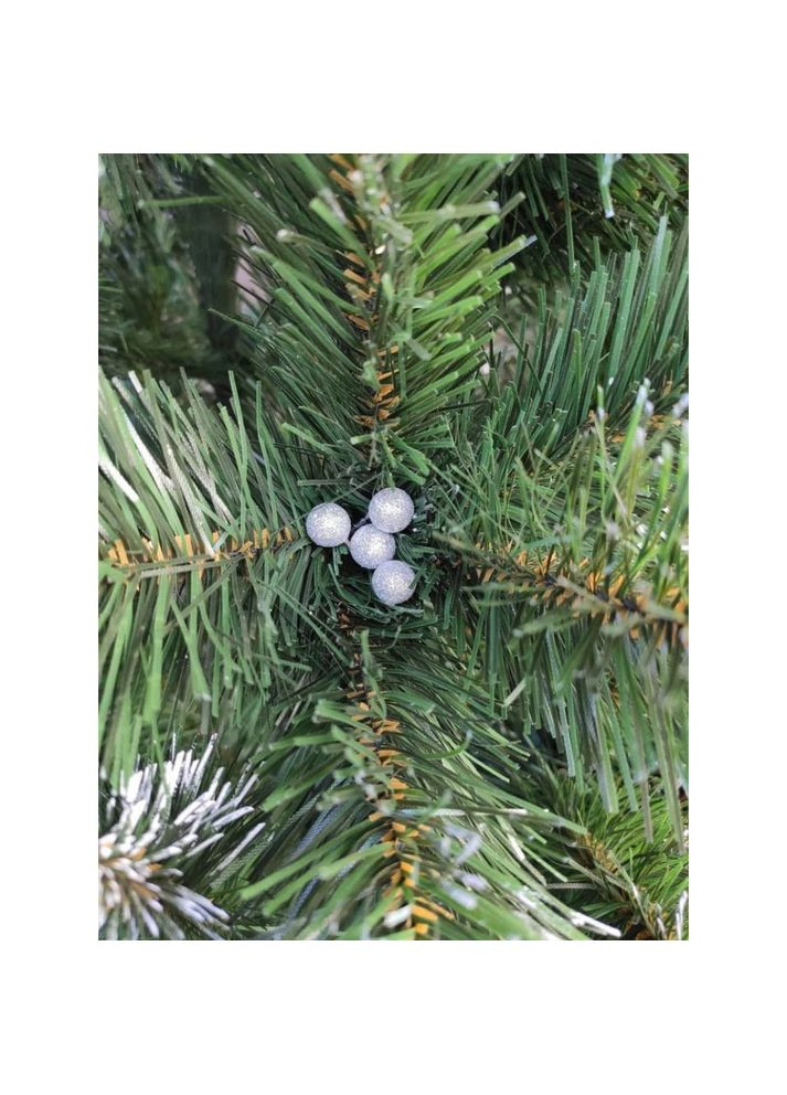 Елка искусственная Кармен Премиум 2.5 м темно-зеленая с серебристыми шишками и жемчугом 7766 Botanica (360882397)