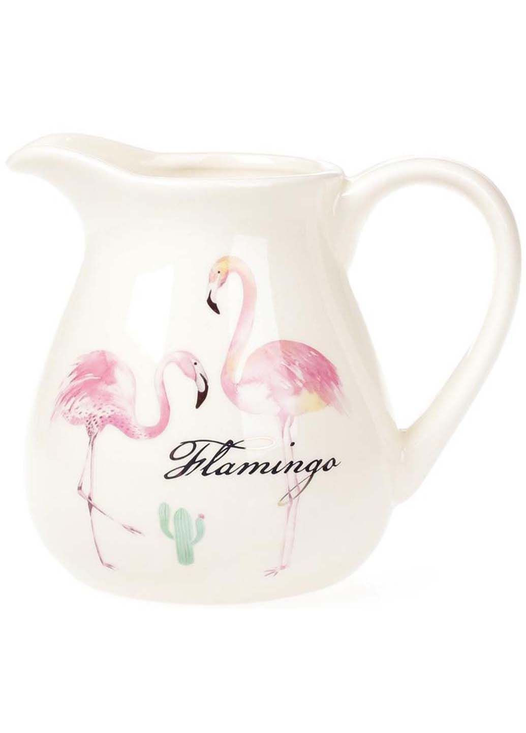 Кувшин Розовый Фламинго 900 мл керамика Bona (278263287)