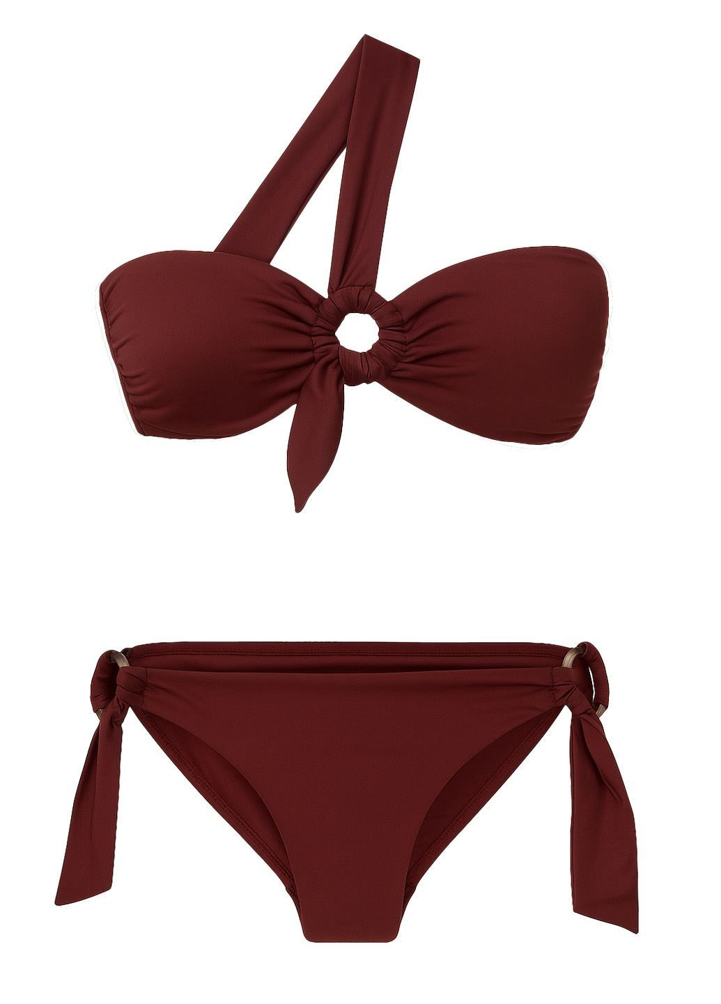 Коричневий літній купальник бандо, бікіні, балконет, роздільний Seafolly роздільний купальник