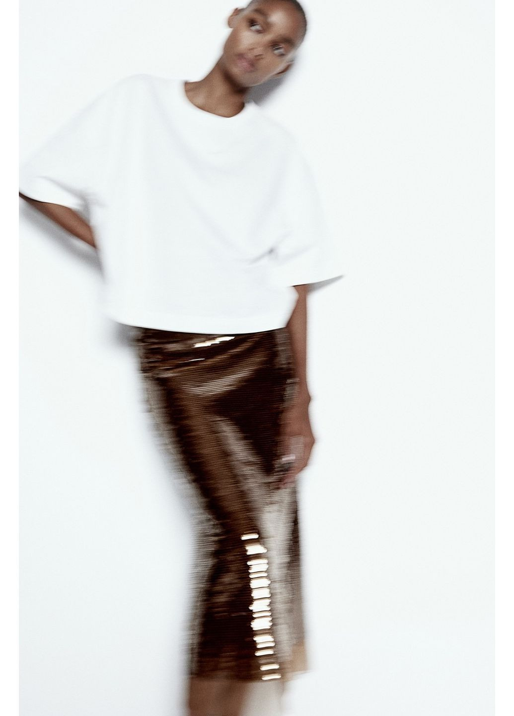 Коричневая юбка H&M