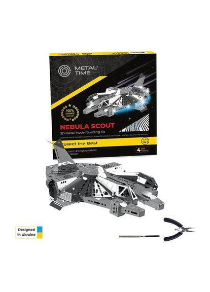 Коллекционная модель-конструктор Nebula Scout Spaceship Звездолет () Metal Time MT098 (367583992)