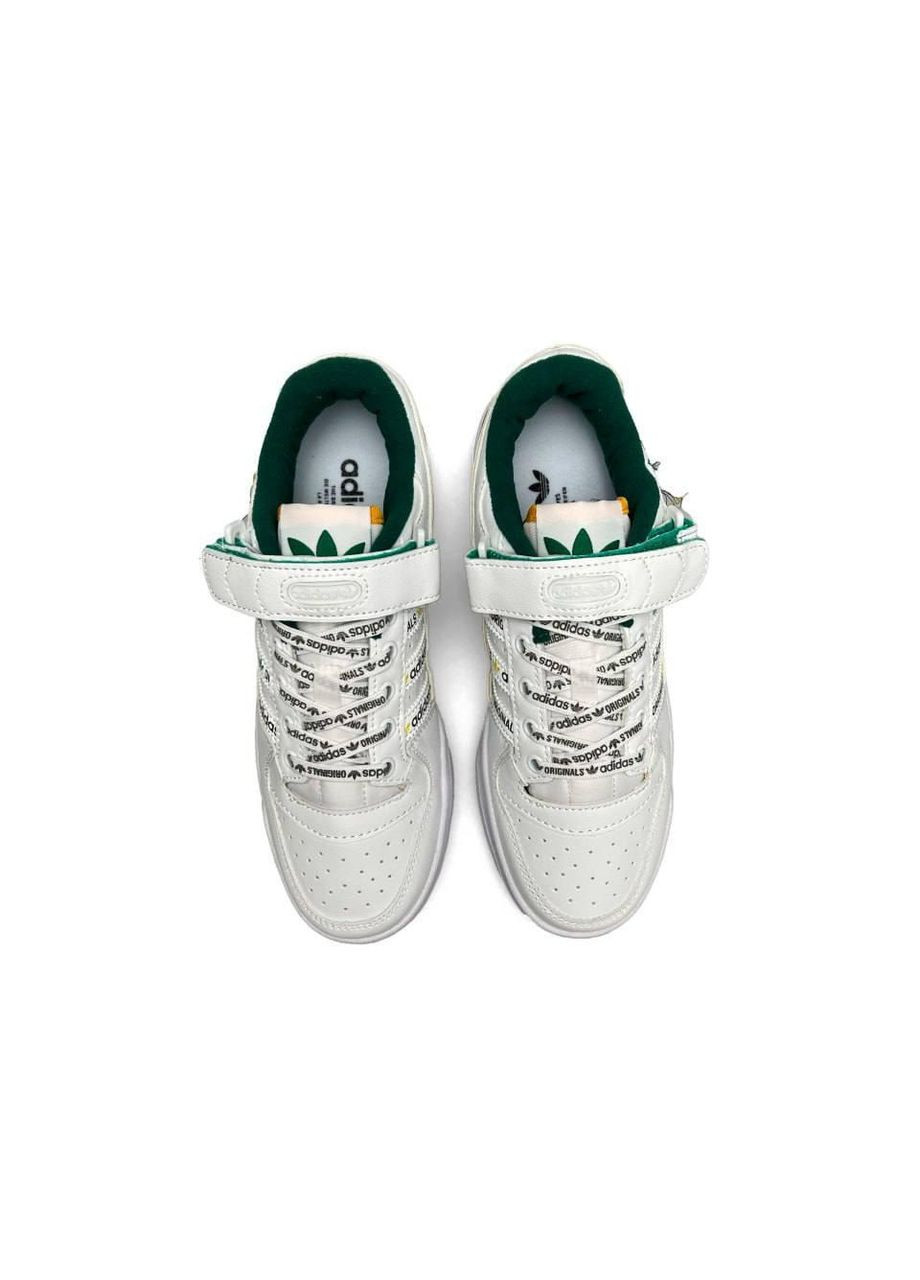 Серые демисезонные кроссовки мужские adidas forum 84 low white green адидас форум 84 No Brand