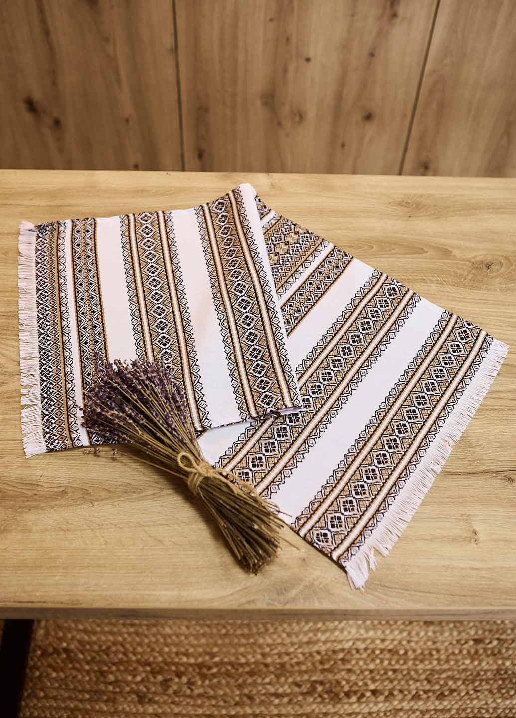 Рушник вишитий з українським орнаментом 75х35см (анс3435) Homedec орнамент комбінований