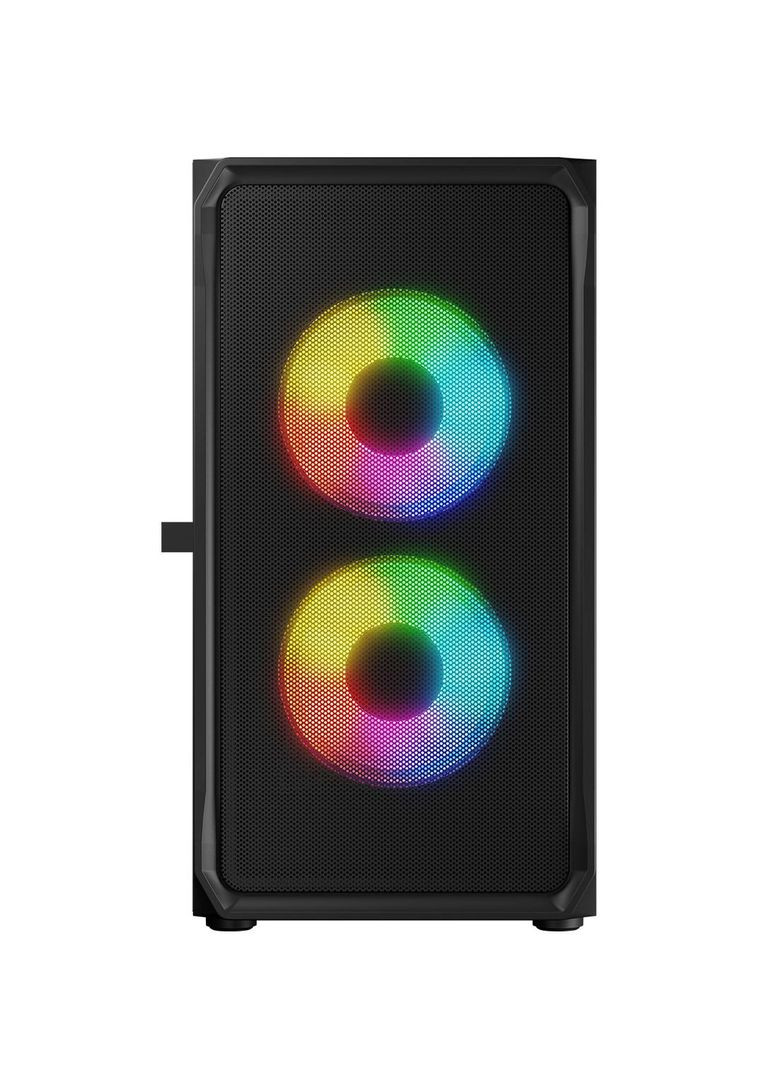 Корпус PORTOS MESH+GLASS ARGB fans 3x120mm BLACK без БП mATX Logic Concept (316035656)