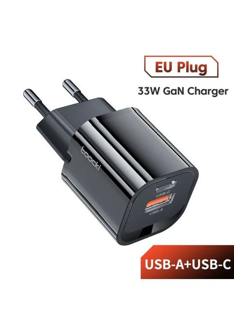Сетевое зарядное устройство для GaN 33W USB+TypeC 3A Toocki (296108134)