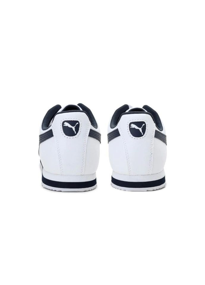 Белые демисезонные кроссовки мужские roma basic white Puma