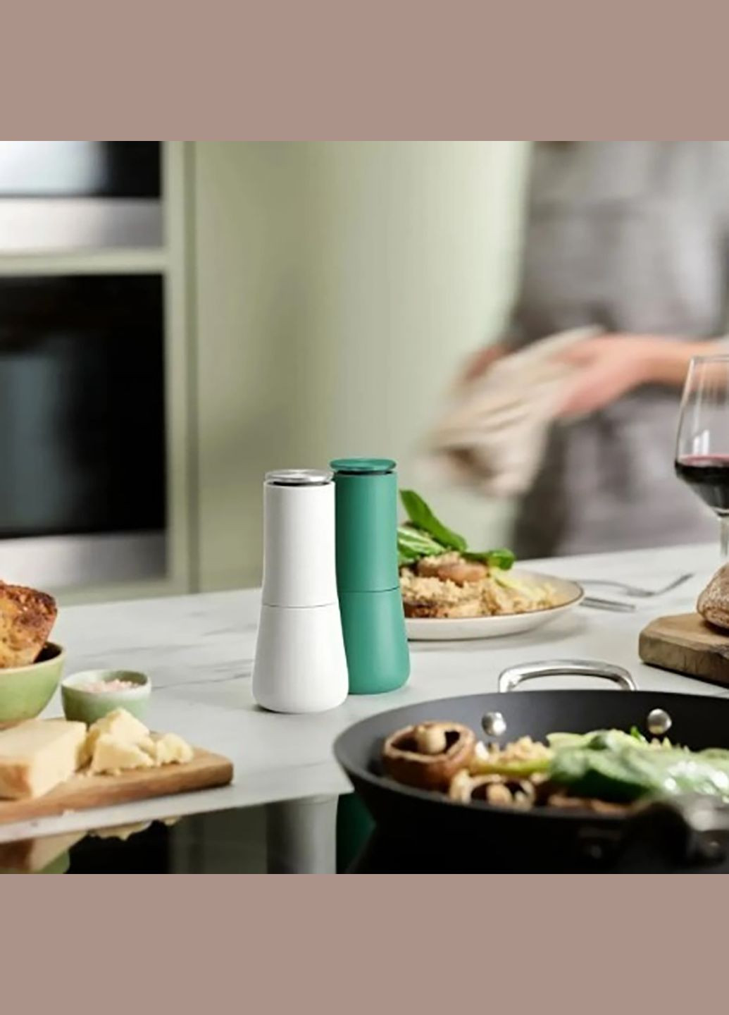 Набор измельчителей специй мельница солонка перечница перцемолка для специй перца соли 17 см Kitchen Master (314459754)