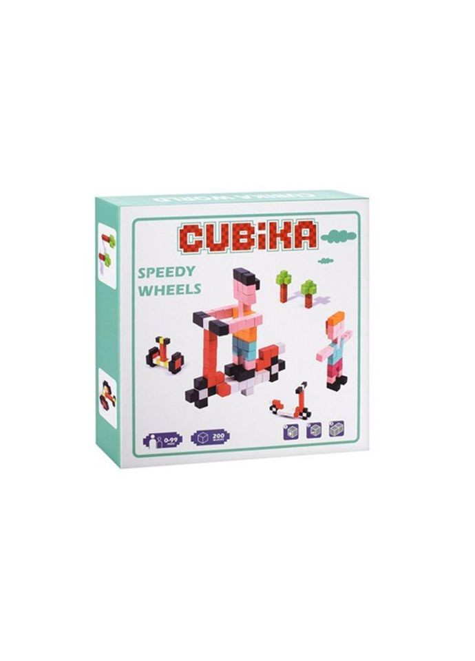 Деревянная игрушка Мозаика MD 1776(Turquoise) кубики, наклейки, 200 деталей No Brand (330605894)