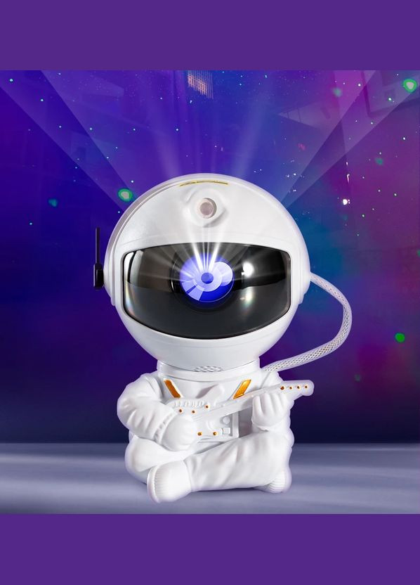 Лазерный ночник-проектор звездного неба K1 Astronaut White с пультом 12 х 7.5 см VHG (338221100)