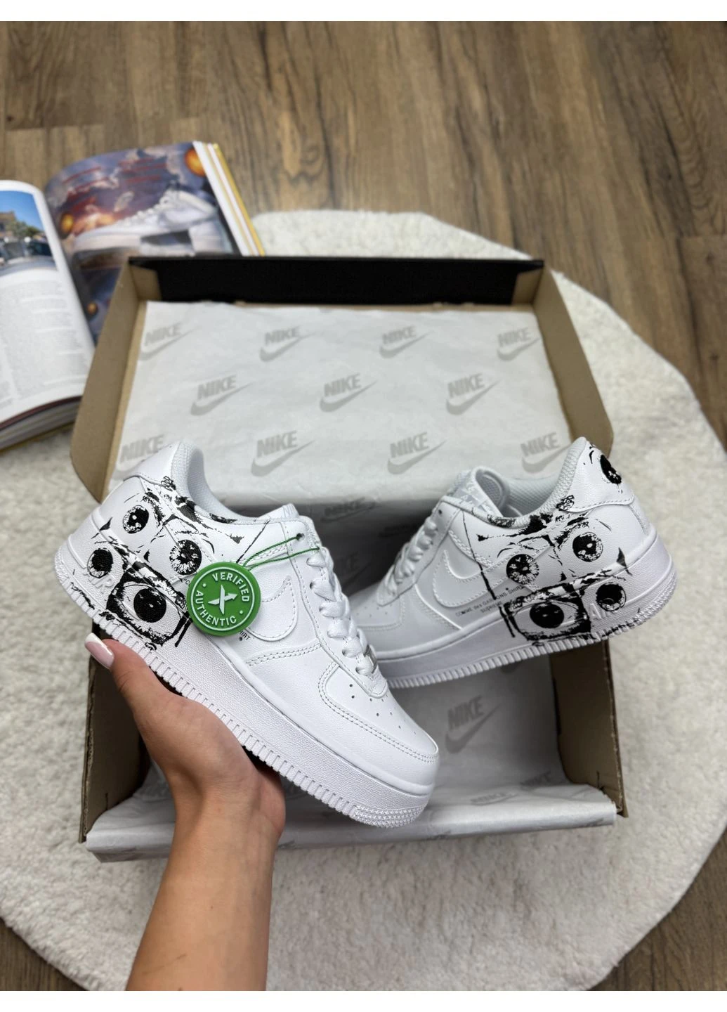 КРОСІВКИ ЖІНОЧІ NIKE AIR FORCE 1 LOW Х COMME DES GARÇONS SUPREME НАЙК АІР ФОРС 1 No Brand комбіновані демісезони (391999752)