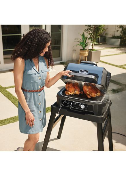 Гриль-барбекю електричний та коптильня Woodfire Pro Connect XL (OG901EU) Ninja (361853654)