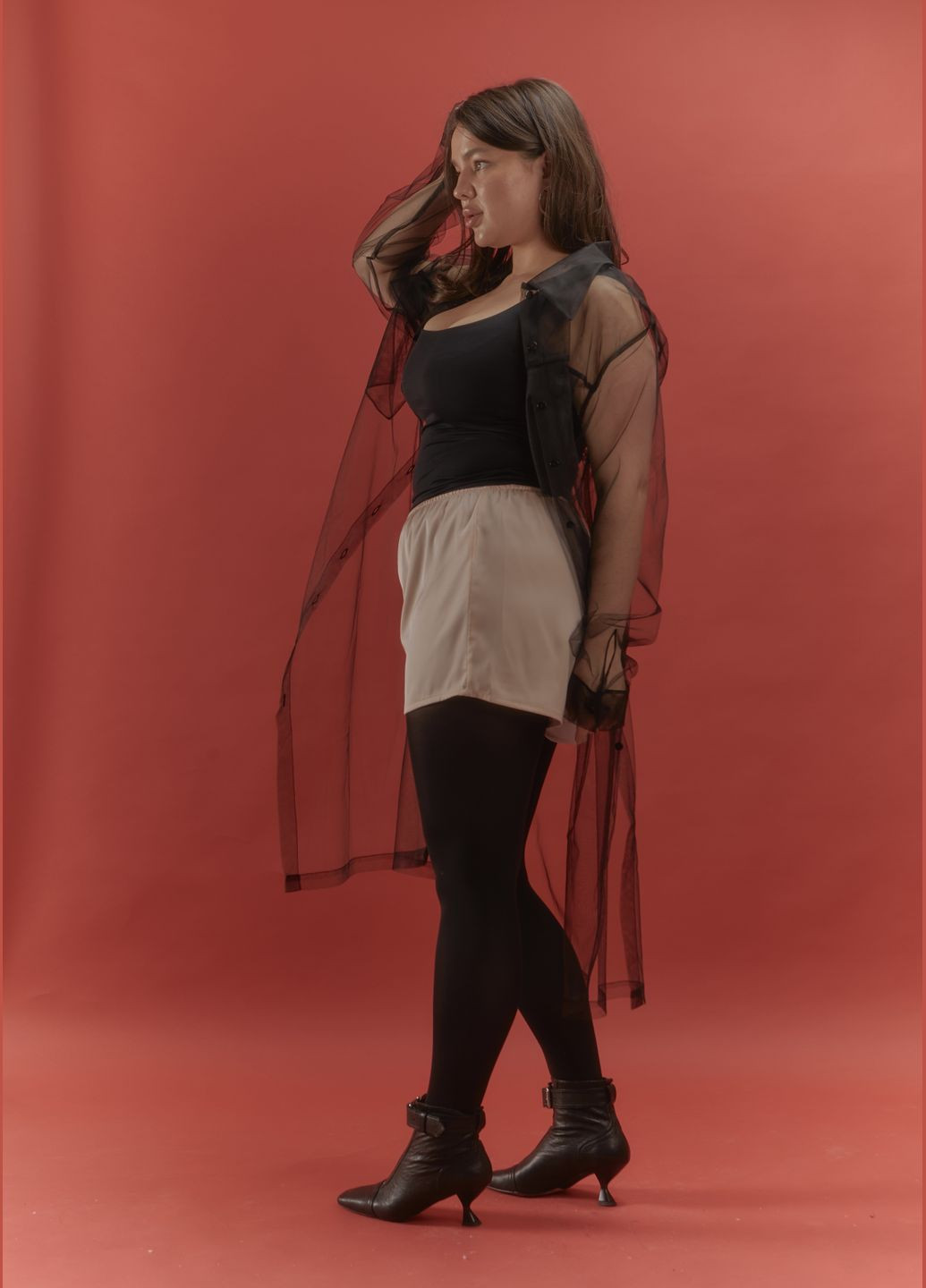 Подовжена прозора сорочка HOCHUSOBITAKE (322580812)