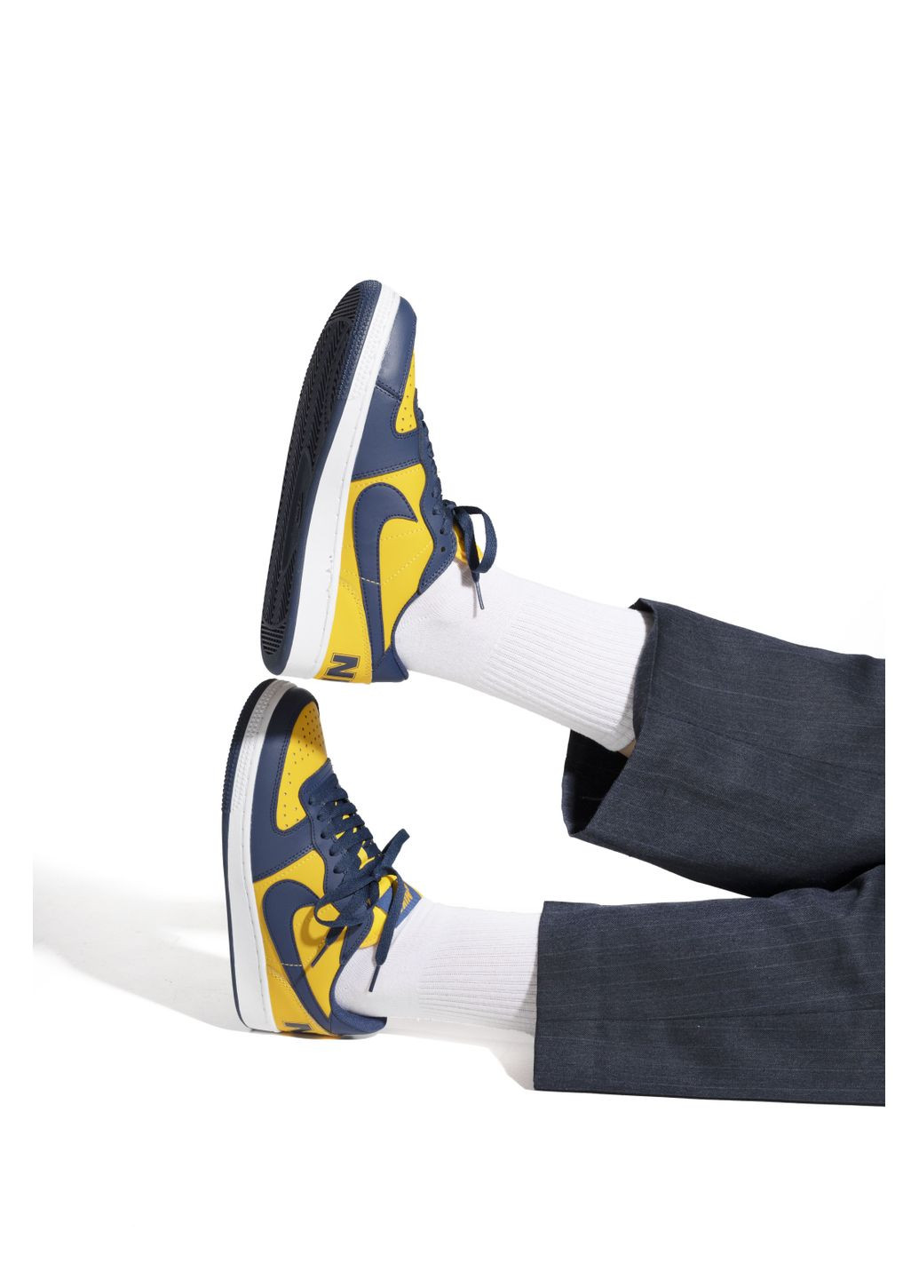 КРОССОВКИ ЖЕНСКИЕ NIKE TERMINATOR LOW BLUE / YELLOW НАЙК No Brand комбинированные демисезоны (367169390)