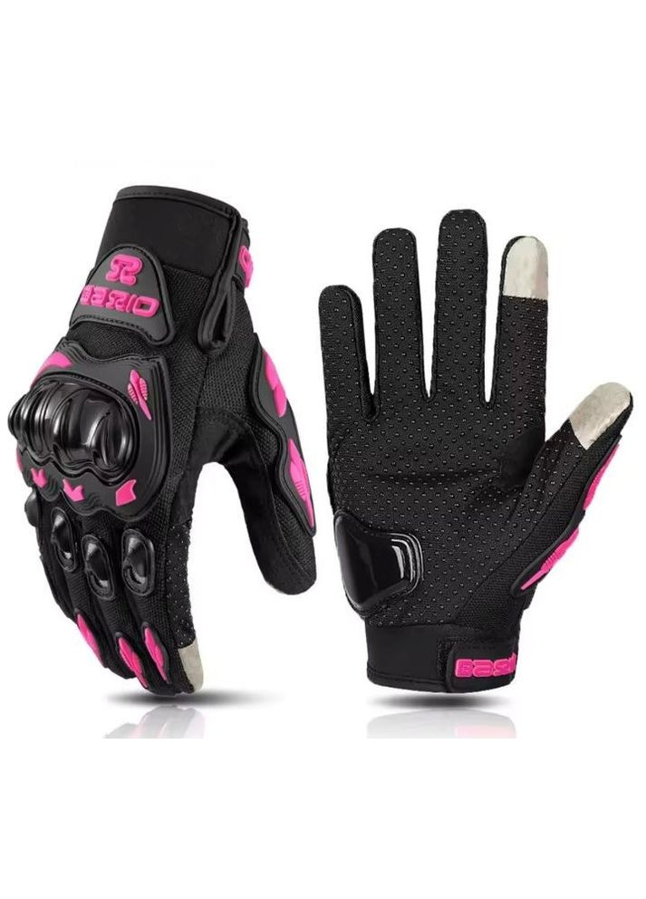 Перчатки для мото женские розовые Мотоциклетные с защитой костяшек No Brand (325238836)