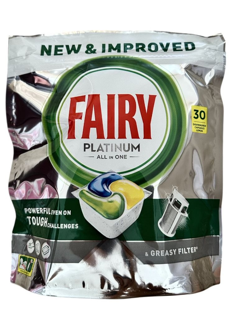 Капсули для посудомийної машини Platinum лимон, 30 шт Fairy (339100440)