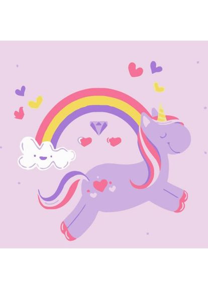 Картина по номерам "Единорог" 20х20 см Strateg (361414950)