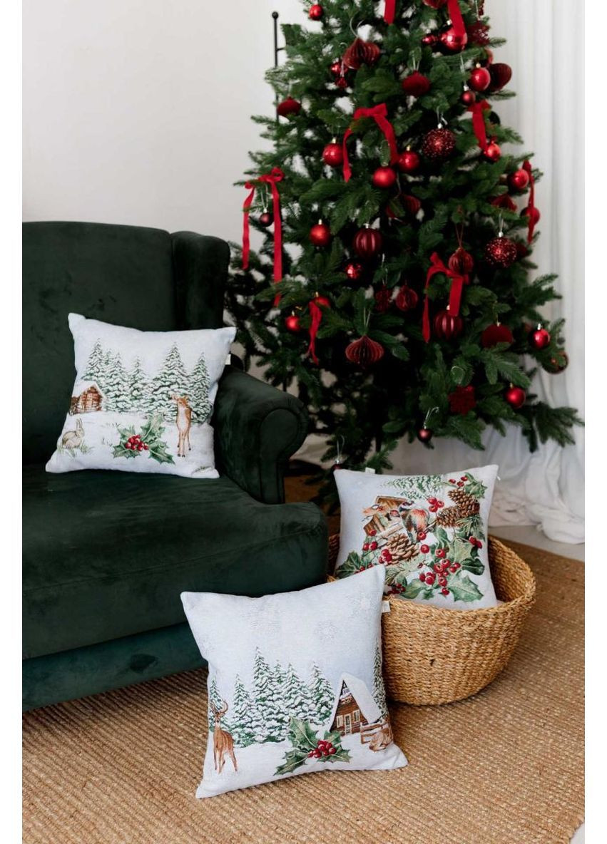 Наволочка гобеленова Олені SQUIRREL 45х45 см Прованс (368993032)