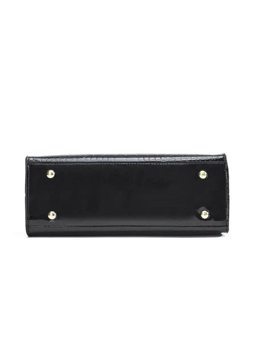 Жіноча сумка-сетчел 8801-7 крос-боді чорна No Brand (349442064)