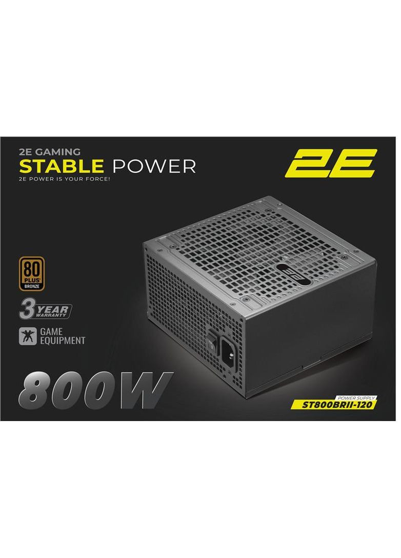 Блок живлення GAMING Stable Power Pro ATX3.1 (-ST800BRII-120) 2E (372465699)