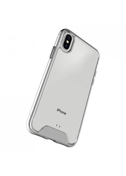 Протиударний силіконовий чохол Space для iPhone X/Xs Прозорий No Brand (306855568)